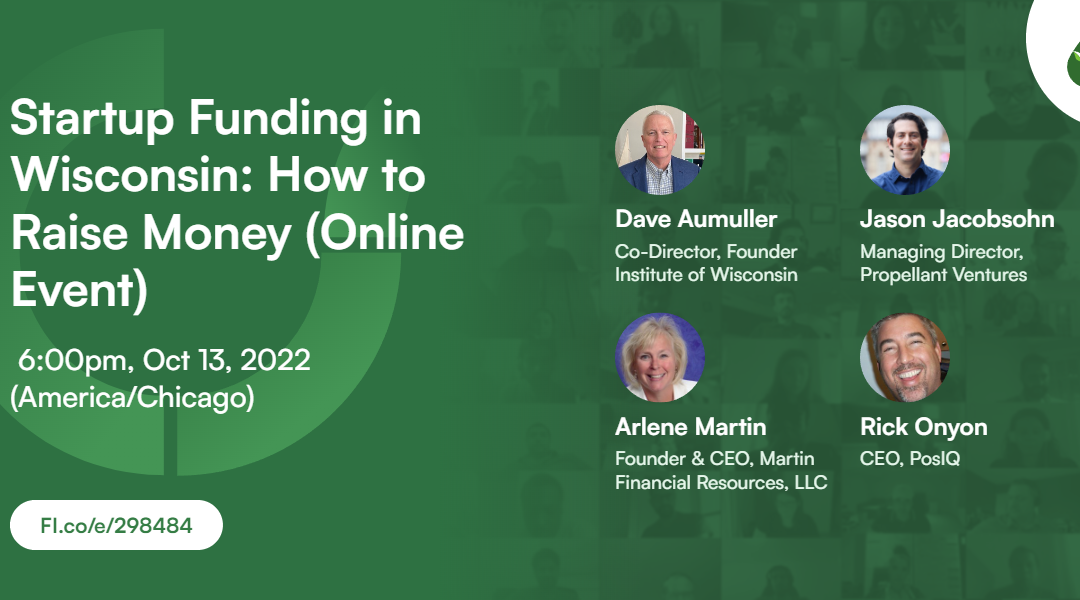 Startup Funding in Wisconsin: How to Raise Money (Online Event)