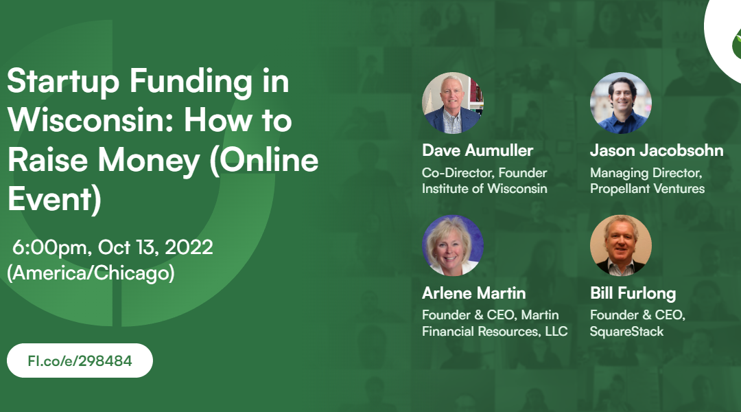 Startup Funding in Wisconsin: How to Raise Money (Online Event)